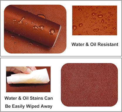 Lifeshoon Leather Repair Patches, Self Adhesive Vinyl for Couches Furniture - color: Light Brown, size: 3.5X79 inch