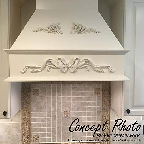 Ekena Millwork 12 5/8"W x 5 1/8"H x 5/8"P Federal Swag & Drop Onlay, White