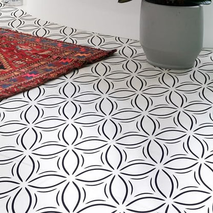 2 Pcs 12" x 12" Tile Stencil Painting Stencil for Walls and Floors - Reusable - Stencils for Painting - Stencil for Home Decor (Leaf Lattice) - style: Leaf Lattice