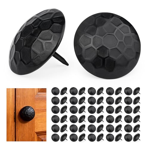 60 Pcs 1.5 Inch Clavos Iron Decorative Nails, Iron Antique Clavos Fasteners - color: 1.5 Inch Round 60Pcs