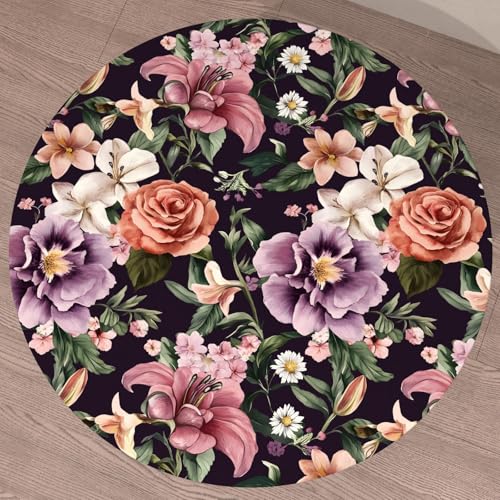 Laatse Dark Rose Peel and Stick Wallpaper 17.5" x 118",Purple - color: Red&Purple, size: 118" x 17.5"