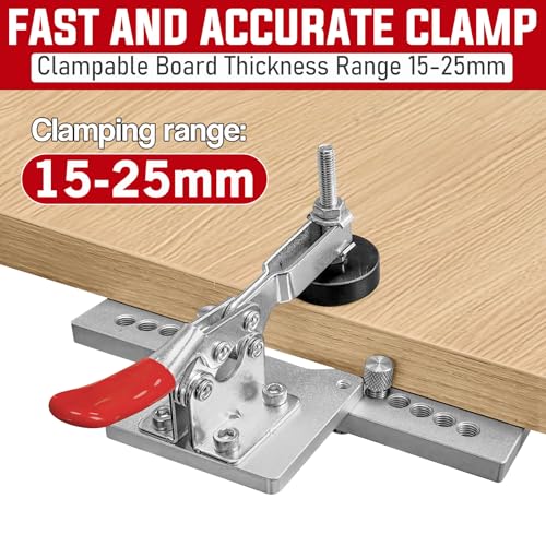 35mm Concealed Cabinet Hinge Jig Quick Clamp Dust Port Drill Guide Tool