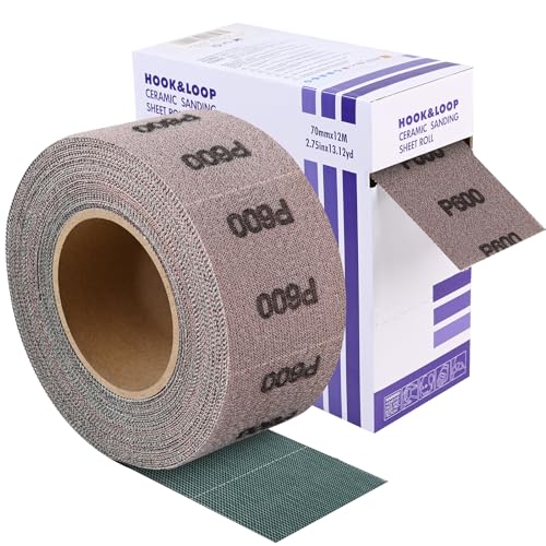 2-3/4" 600 Grit Ceramic Mesh Sandpaper Roll for Sanding Block - style: 2-3/4inch 600Grit