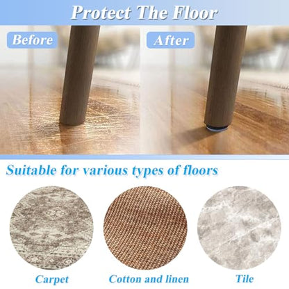 24 Pack Nail on Furniture Sliders, 0.63Inch/16mm Round Chair Glide - color: 24pcs Φ 16mm, size: ROUND