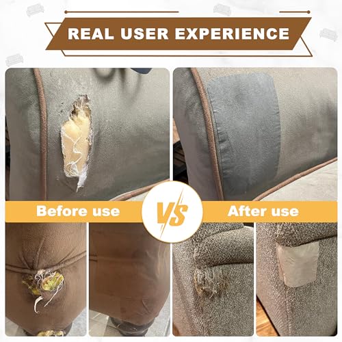 Velvet Repair Patch, Self-Adhesive Flannel Fabric Patch, Multi Colors, Microfiber Patch，Can be Used to Patch Sofas, Car Seats, Handbags, Jacket Holes and Tears (Light Brown) - color: Beige, size: 4" x 30"-2 ROLLS