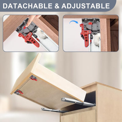 1 Pairs 18 Inch Soft Close Undermount (Bottom Mount) Drawer Slides,Concealed Drawer Runners with Mounting Screws,Locking Device and Brackets 85 lb Load Capacity 18" 2pcs - size: 18 Inch