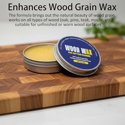 Natural Premium Wood Wax for Cutting Boards, 2.8 oz