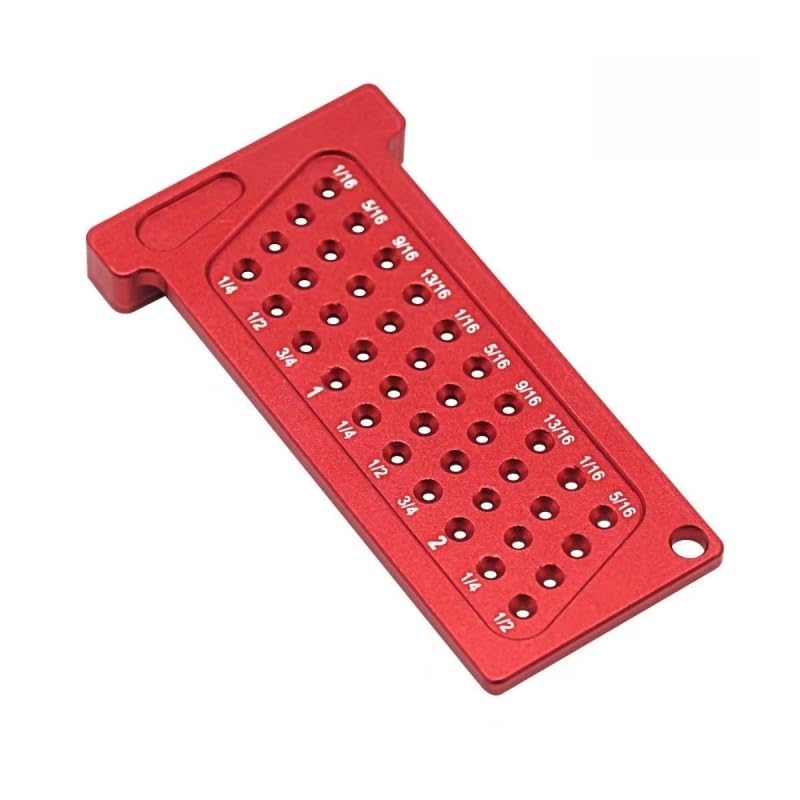 Precision T-Ruler Compact Aluminum Alloy Dual Metric and Inch Marking Gauge for Woodworking, Cabinet Layout and Drill Marking, Inch - color: Inch