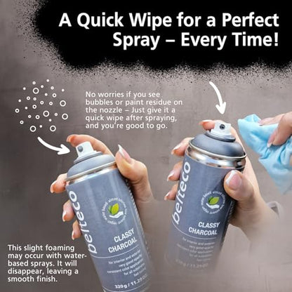 Spray Paint Black Matte | Water-based Matte Black Spray Paint - color: Midnight Black Matte, size: 11.29 Ounce (Pack of 1)