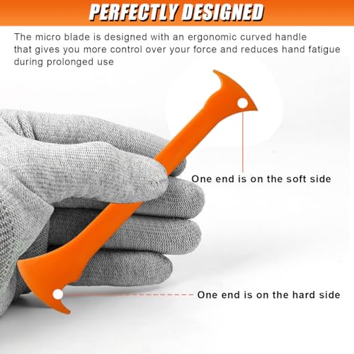 4PCS Car Vinyl Wrap Scraper Tool, Double Axe - size: Double Axe