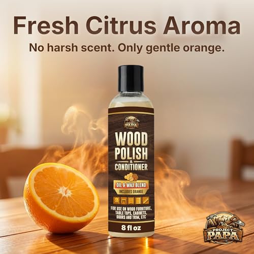 Beeswax Wood Polish and Conditioner with Orange Oil, Natural Shine, 8 oz - size: 8 Fl Oz (Pack of 1)