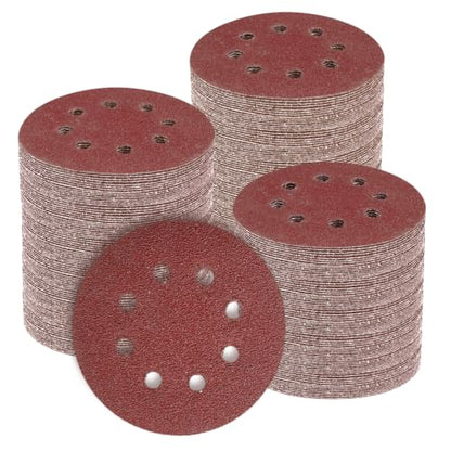 GritElite 200 PCS 5-Inch Sanding Discs 240 Grit, 8-Hole Round Hook & Loop Sandpaper for Random Orbital Sander - style: 240 Grit-200PCS