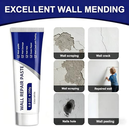 Wall Repair Paste Tube,Drywall Patch Repair Kit, Plaster & Hole Repair