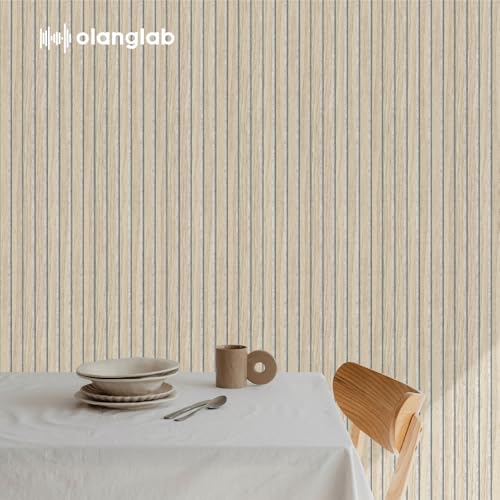 Olanglab Wood Panels for Wall 4Pack 94.5"x12.6" Light Oak - color: Light Oak