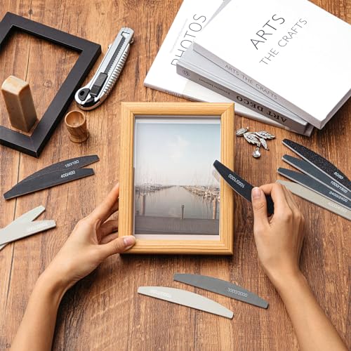 Honoson 20 Pcs Sanding Sticks Model, Low Grits Rating, Moon Style - style: Moon Style