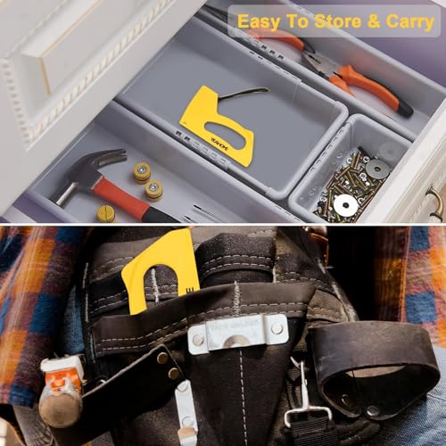 YEAHOME Light Duty Staple Gun, Upholstery Staple Gun with 2000 pcs JT 21 Staples 1/4, 5/16, 3/8 inch, Stapler Gun for Wood, Crafts, DIY, Decoration, Fabric - style: with 2000 Staples