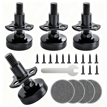 4 Pack Adjustable Leveling Feet, Furniture Levelers Table Feet