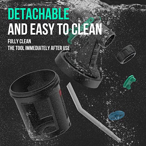 Litheli 20V Brushless Cordless Paint Sprayer, 200W High Performance HVLP Spray Gun with 1000ml/min Flow Rate, 3.12lbs Lightweight Power Painter with 2.0Ah Battery & 4 Nozzles for Walls, Fences, Decks - style: E1-Brushless 20V 2.0Ah