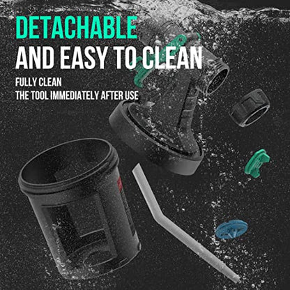 Litheli 20V Brushless Cordless Paint Sprayer, 200W High Performance HVLP Spray Gun with 1000ml/min Flow Rate, 3.12lbs Lightweight Power Painter with 2.0Ah Battery & 4 Nozzles for Walls, Fences, Decks - style: E1-Brushless 20V 2.0Ah