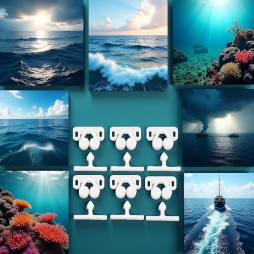 6Pcs White Marine Boat Ball Catch Door Cupboard Spring Back Plates Roller Latch Plastic Catches Cabinet Hardware