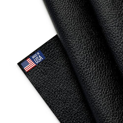 Marine Vinyl Fabric, Upholstery Faux Leather, Outdoor Boat Automotive, DIY and Crafting Pleather - Cut by The Yard (Black) - color: Black, size: Cut By The Yard