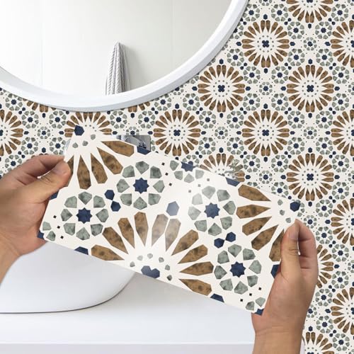 Peel and Stick Backsplash Tile Sticker, 5.91x11.81 inch, 15pcs - color: Fg-l51-hzw, size: 5.91 x 11.81 inch