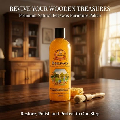 CARGEN Beeswax Furniture Polish - Natural Wood Wax Conditioner 300ML - style: 1 Pack-300ML