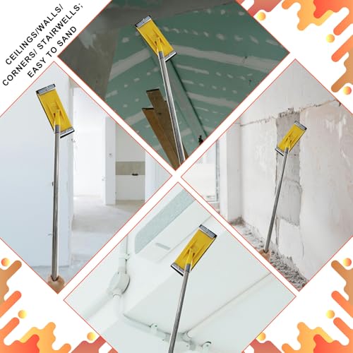 Pole Sander for Drywall, Hand Sanding Pole with Extension Handle - size: Pole Sander Set