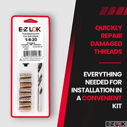 E-Z LOK Thread Repair Kit, 0.25-20 - size: 1/4-20 x 25mm, style: Flanged