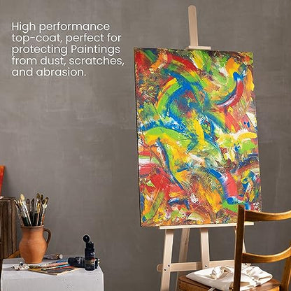 Bluebird Polyurethane Clear Coat for Furniture, Paintings, Water-Based Professional Varnish (Matt, 3.4 Fl Oz) - color: Matt, size: 3.4 Fl Oz