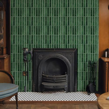 10 Sheets Thicker Design Peel and Stick Backsplash, Self Adhesive Wall Tiles, Stick on Backsplash for Kitchen and Bathroom, 11.8"x11.8", Green - color: Green