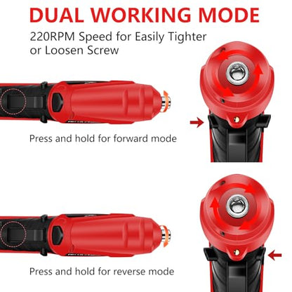 JENABOM 3.6V Cordless Electric Screwdriver Set, Home Tool Set