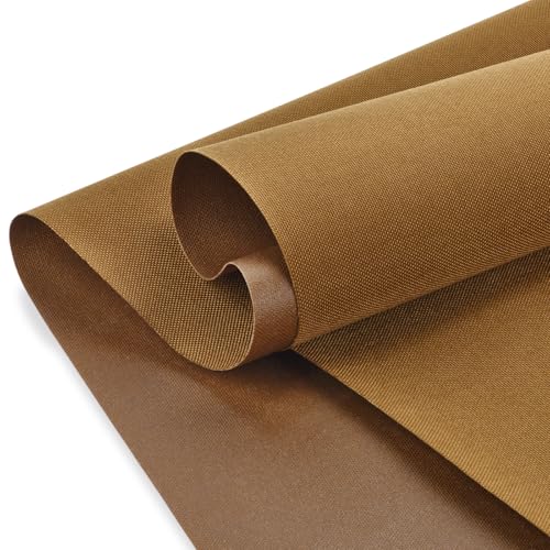 Waterproof Canvas Fabric by The Yard 600D Upholstery Outdoor Fabric 58" W - color: Coyote Brown