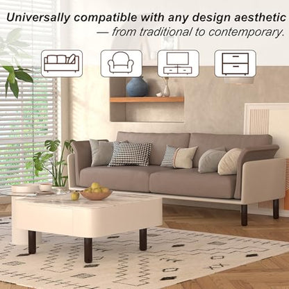 8 Inch Unfinished Wooden Furniture Legs Set of 4, Heavy Duty Solid Wood Cylindrical Table Legs, Chair Legs, Sofa Legs, Couch Legs, Cabinet Legs, Wood Furniture Feet (Natural, DIY Replacement) - color: Unfinished, size: 8 Inch
