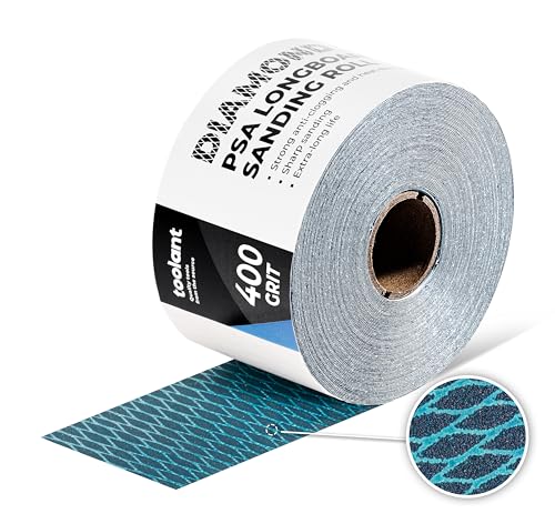toolant Diamond Shape 400 Grit Sandpaper Roll, 2-3/4" Wide 10Yard Longboard - size: 400 Grit