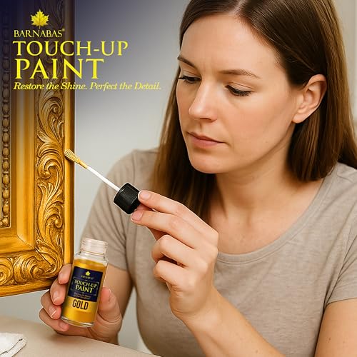 Barnabas Gilding Paint Set - 20ml Gold, Silver, Copper Paints with 3 Gloves