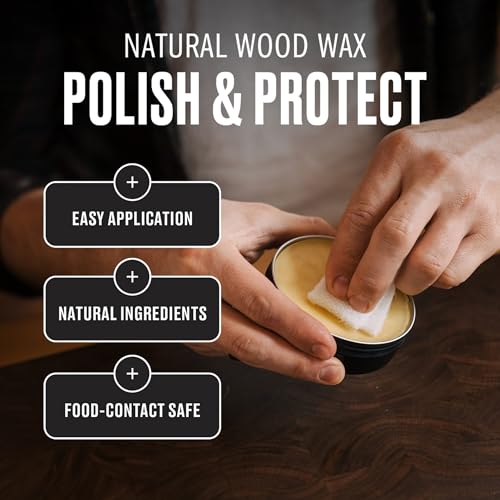 WALRUS OIL - Wood Wax, 3 oz Can, FDA Food-Safe, Cutting Board Wax and Board Cream