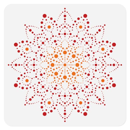 Dot Mandala Stencil, Reusable Painting Template, DIY Home Decor - style: Dot Mandala