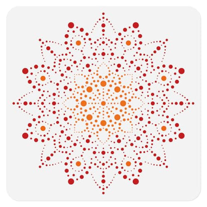 Dot Mandala Stencil, Reusable Painting Template, DIY Home Decor - style: Dot Mandala