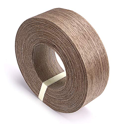 Skelang Walnut Wood Veneer Edge Banding Preglued Iron-on with Hot Melt Adhesive Edgebanding Flexible Wood Tape (2" x 50') - size: 2" x 50'
