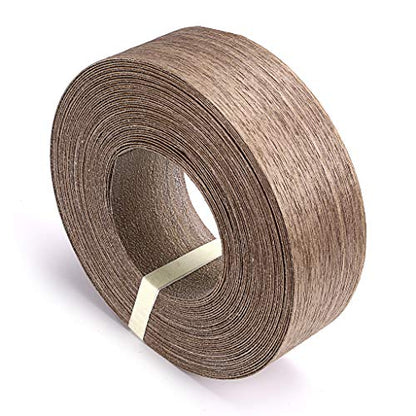 Skelang Walnut Wood Veneer Edge Banding Preglued Iron-on with Hot Melt Adhesive Edgebanding Flexible Wood Tape (2" x 50') - size: 2" x 50'
