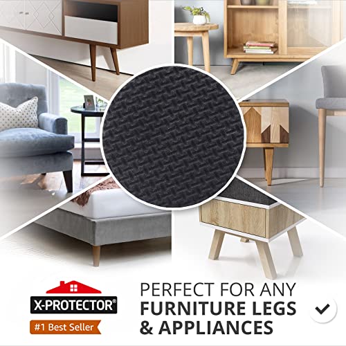 Non Slip Furniture Pads 36 pcs 1" X-Protector - Premium Furniture Grippers - size: 1 inch 36 Round
