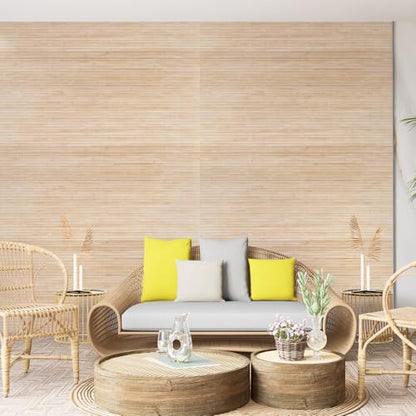 Art3d 48 x 96 in Natural Bamboo Wall Panel, 1-Pack, Light-Carbonized - color: Light-carbonized, size: 1-48 inches x 96 inches