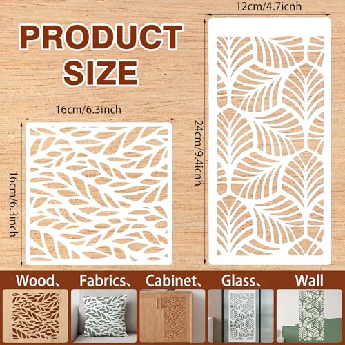 21 Pcs Stencils for Painting, Geometric Painting Stencils
