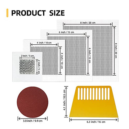Drywall Patch Kit,12 Pcs Aluminum Drywall Repair Kit for Holes - size: 12