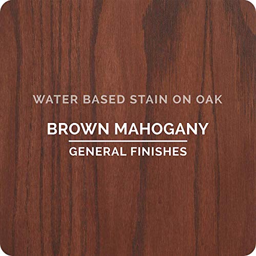 General Finishes Water Based Wood Stain, 1 Quart, Brown Mahogany - color: Brown Mahogany, size: 1 Quart