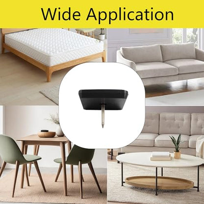 20pcs 1-1/4" Nail on Furniture Glides Sliders for Wooden Furniture, Furniture Sliders Pads Square Teflon Furniture Glides Floor Protectors PTFE Moving Furniture Glides - size: 1.18x1.18-20pcs