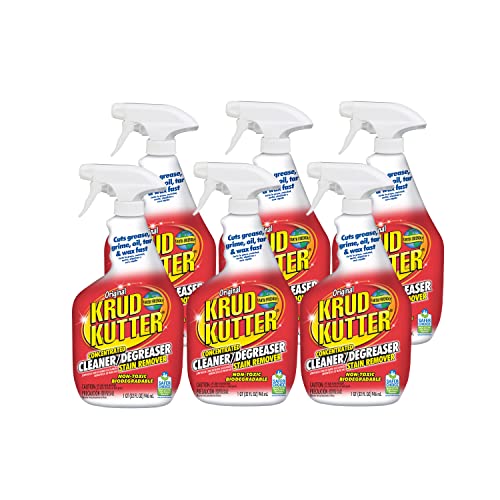 Krud Kutter KK326-6PK Original Concentrated Cleaner/Degreaser Stain Remover Spray, 32 oz, 6 Pack