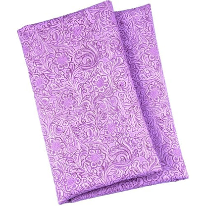 HGUAN Embossed Faux Leather Fabric 1 Yard Cut 36"x53" Embossed Vinyl Suitable for Upholstery Furniture Seat, Handmade DIY Projects (Purple) - color: Purple