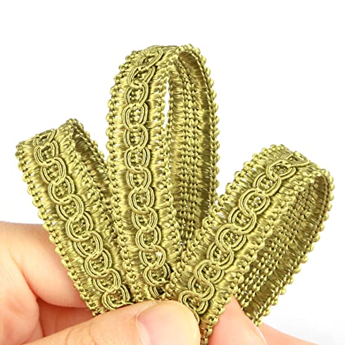 6.5 Yard Handmade Basic Trim,0.59" Diameter Gimp Braid-Green - color: Green, size: 6.5